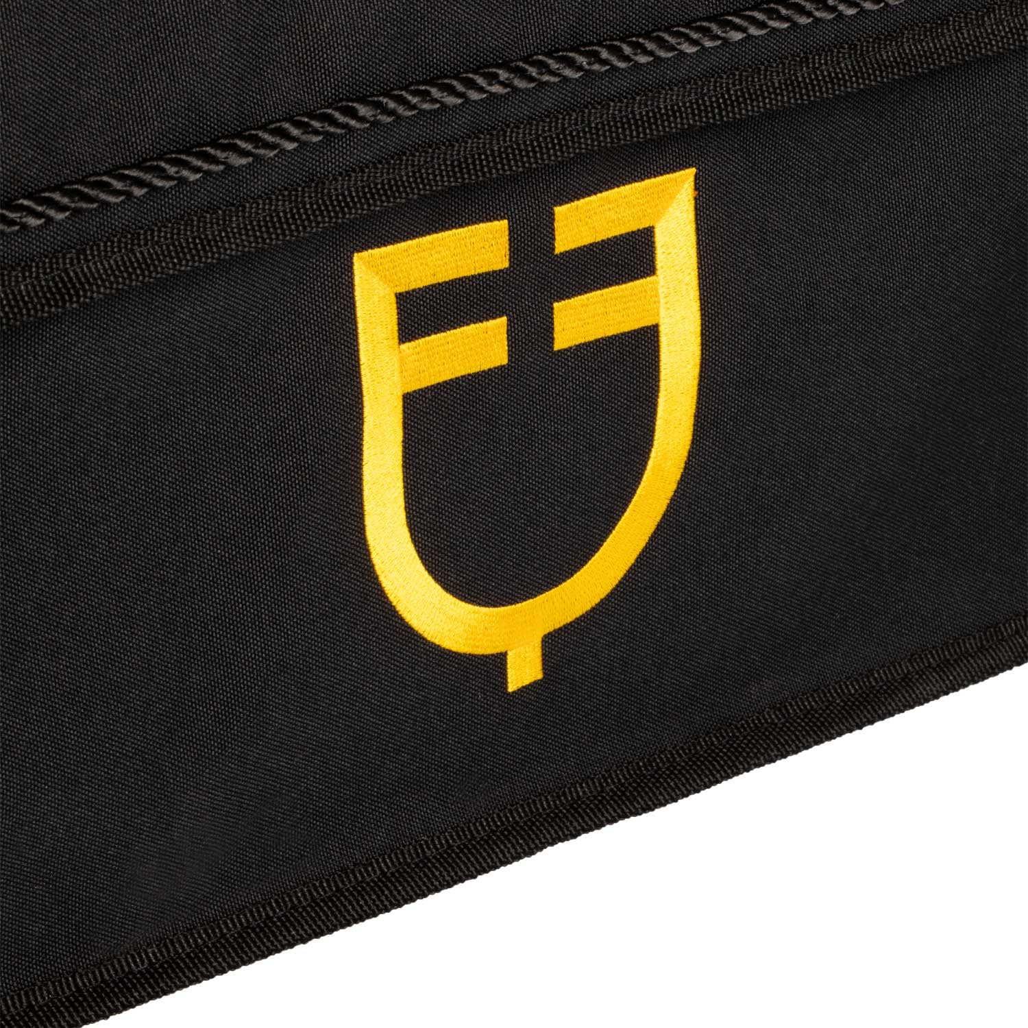 Borsa da Grooming con Barra di Supporto, Nera con Logo Giallo