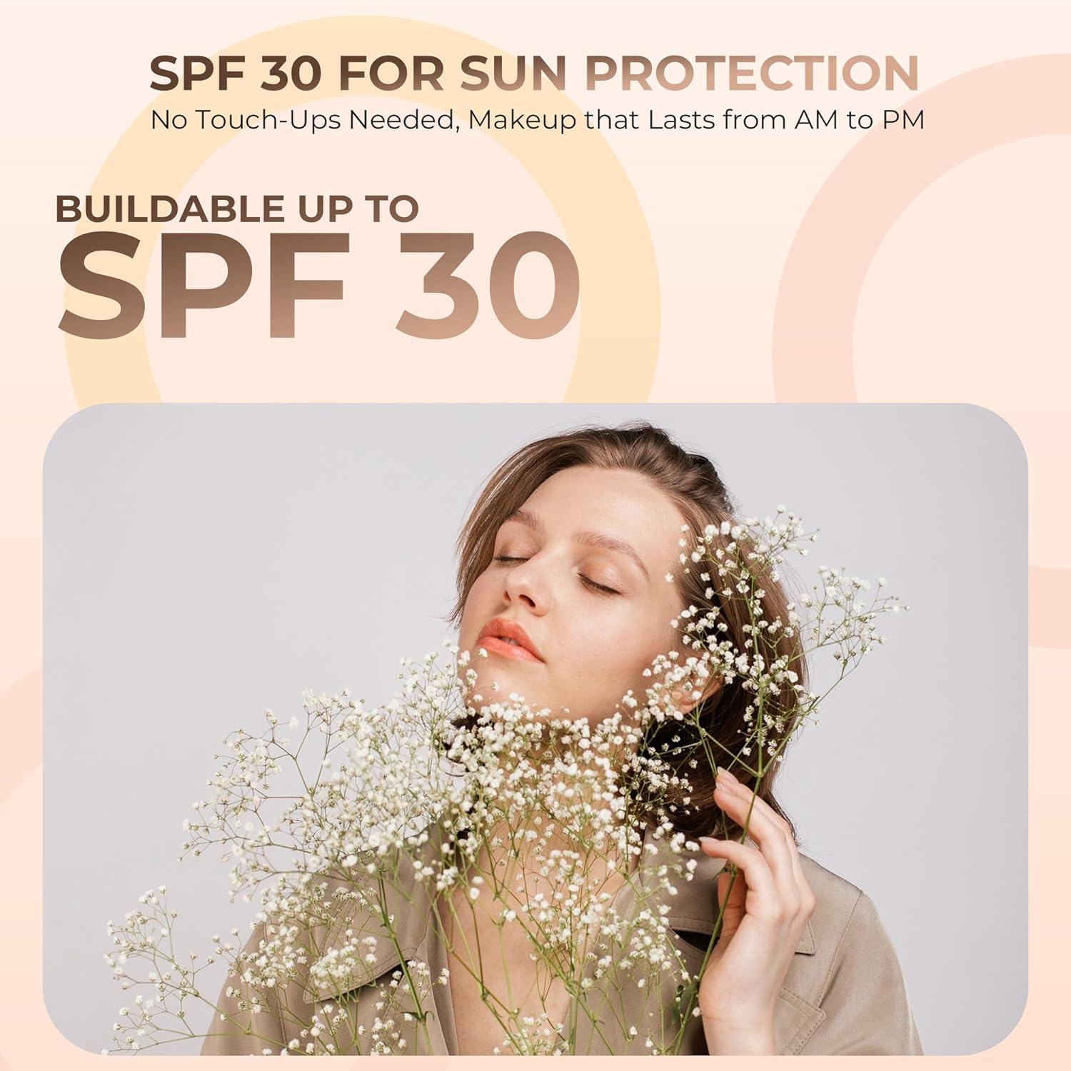 WARM FOUNDATION- Most Neutral Shade (30g Full Size Sifter Jar) – Matte Mineral Foundation – Buildable Coverage, Soft Finish Loose Powder Makeup – SPF 30 - Image 9