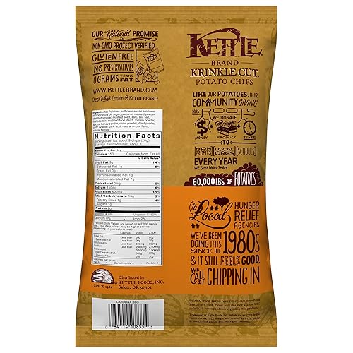 Vista 122 de Kettle Brand Papas fritas, papas fritas con ajo y parmesano, 7.5 onzas (paquete de 12)