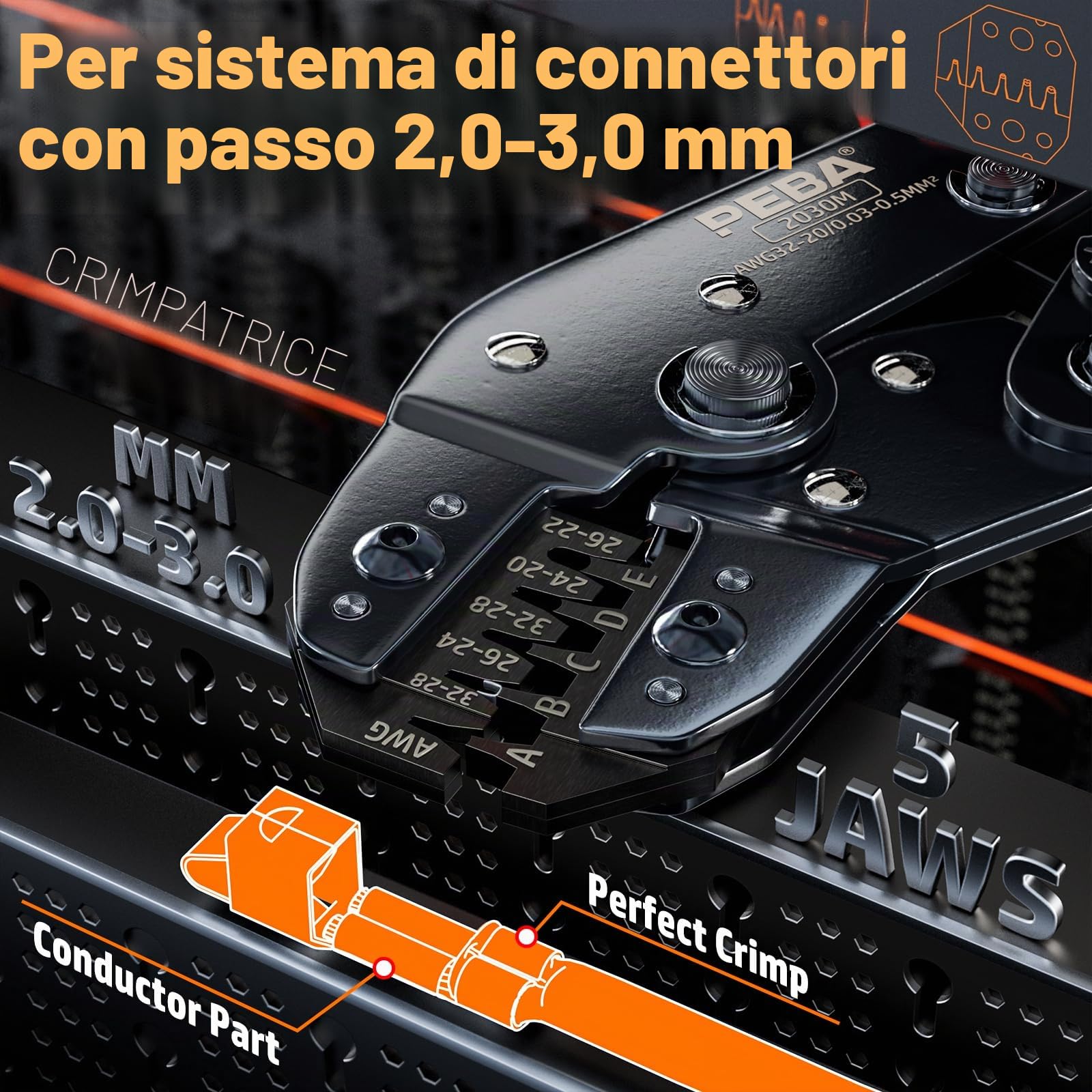 PEBA Kit Connettore JST PH 2.0, con 21 stili Connettori JST-PH e Connettore JST-SYP, Crimpatrice Capicorda 0,03-0,5 mm², Pinza Crimpatrice per PH, Dupont2.54mm,JST-XH/SM/SYP, Molex, Connettori IC