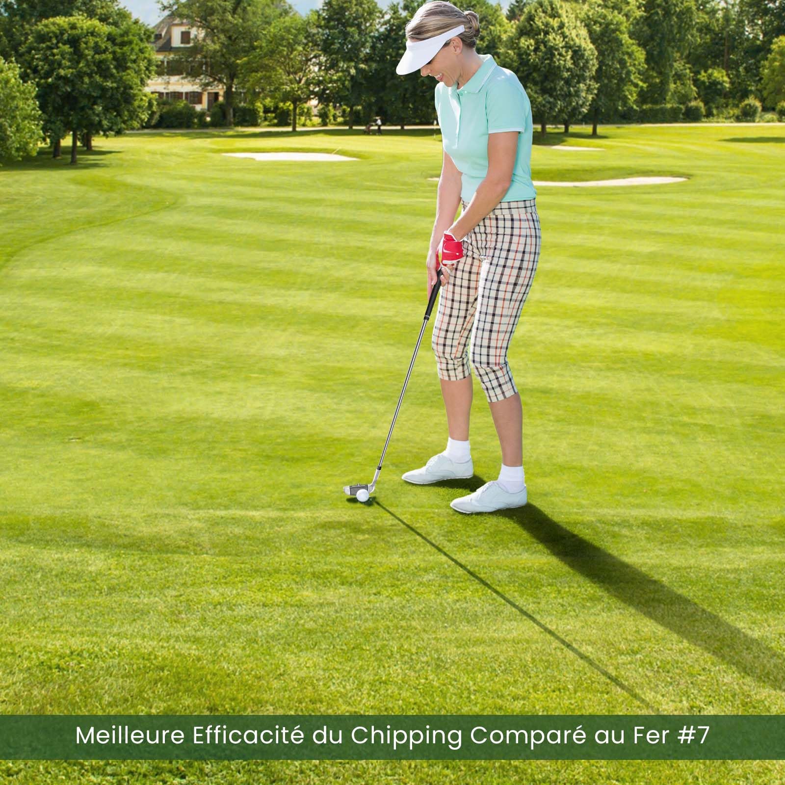 GOPLUS Golf Chipper Club, Droitier 36 degrés, Lame de Pitching & Chipping pour Hommes & Femmes, Réduit Les Coups de Votre Petit Jeu