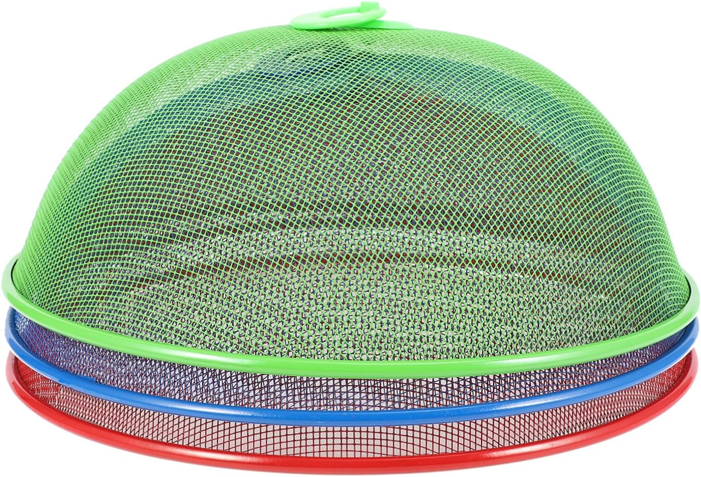 DECHOUS Picnic Food Tents Mesh 3 Pcs Wrought Iron Outdoor Food Covers Dustproof and Moisture-resistant