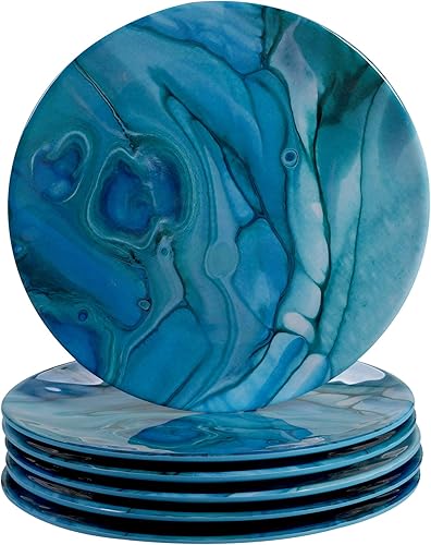 Miniatura 3 de Fluidity - Juego de vajilla de melamina de 12 piezas, servicio para 4