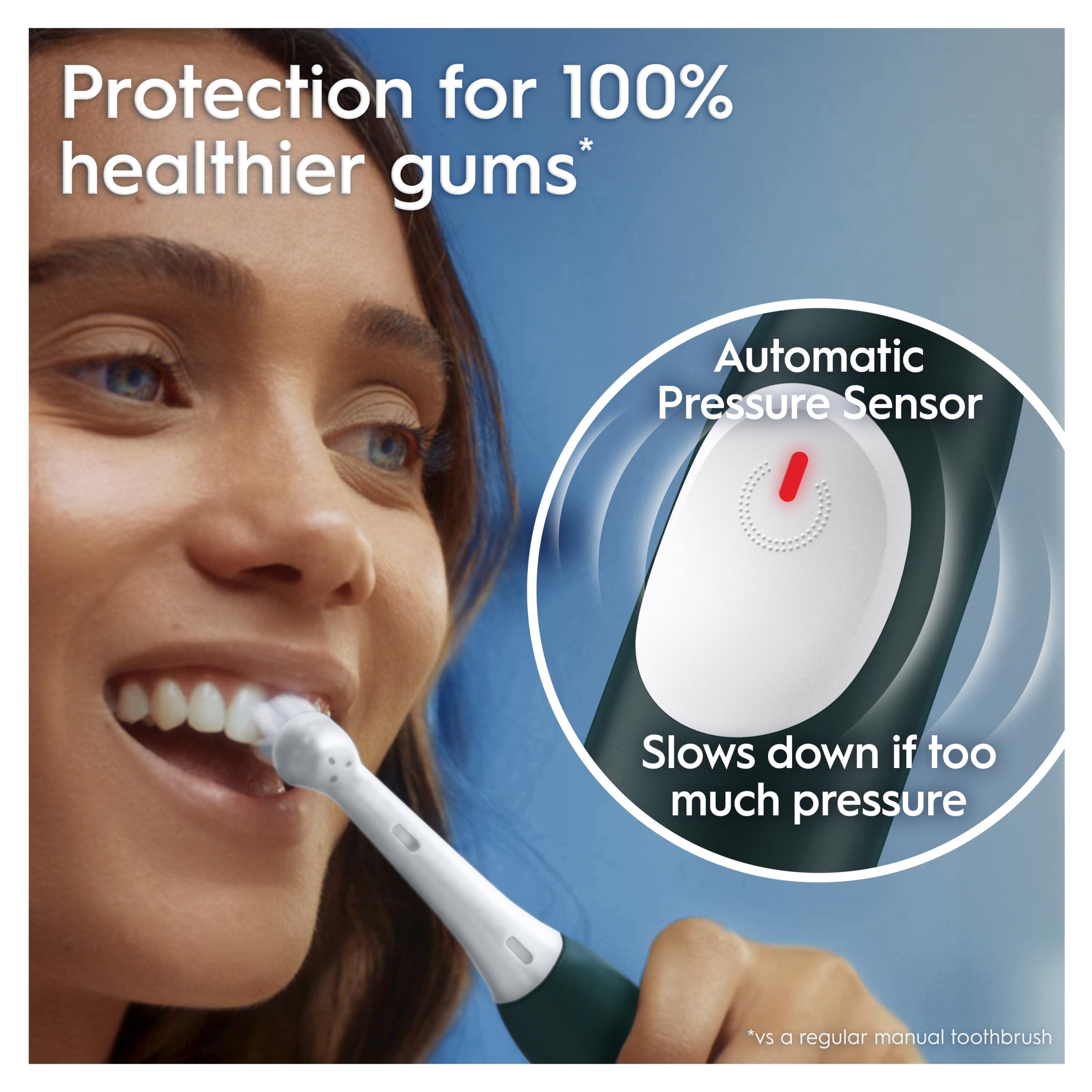 Oral-B iO2 Forest Green Elektrische Zahnbürste, 1 Zahnbürstenkopf, 1 Reiseetui