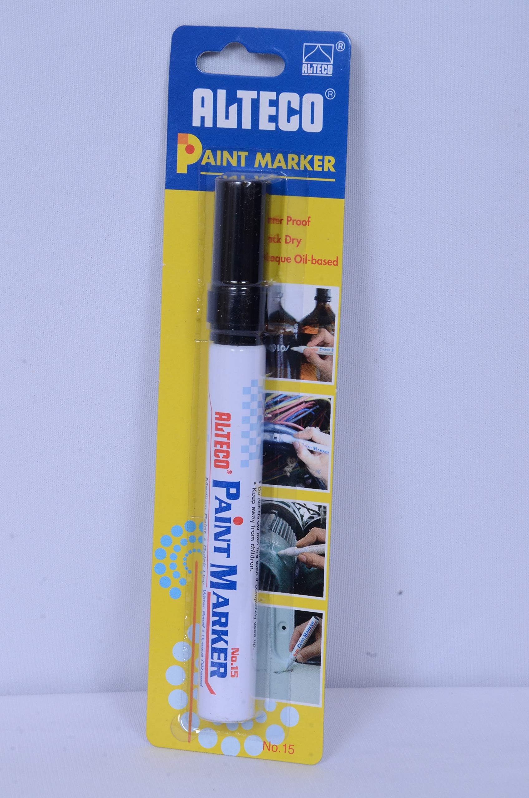 BAMBALIO Alteco (Japan) Oil Based Paint Marker Pack of 2 (Black)
