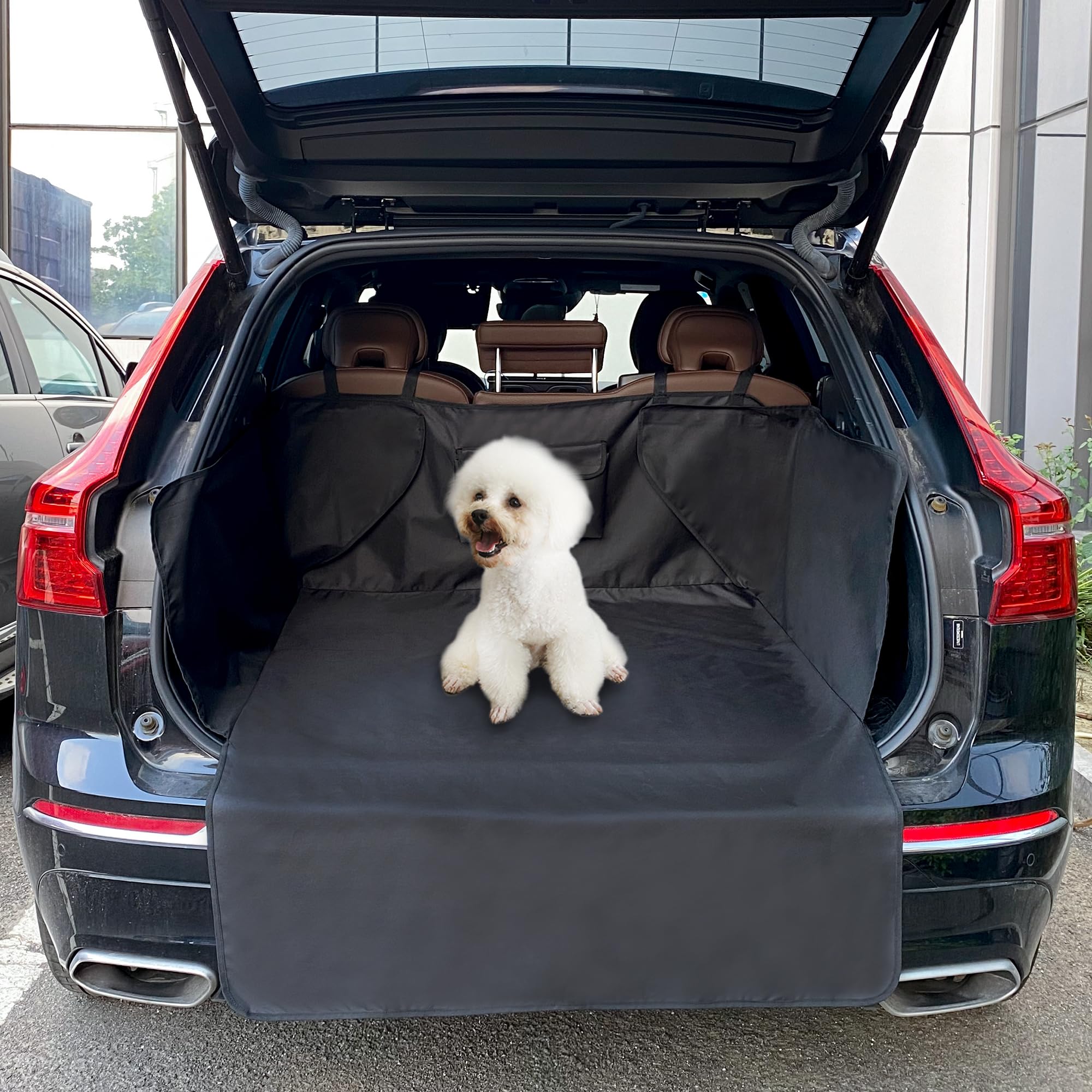 Coprisedile Auto per Cani Tappetino for bagagliaio for cani resistente allo strappo Tappetino antigraffio antiscivolo for animali domestici Cargo Liner impermeabile for SUV for auto di medie dimension