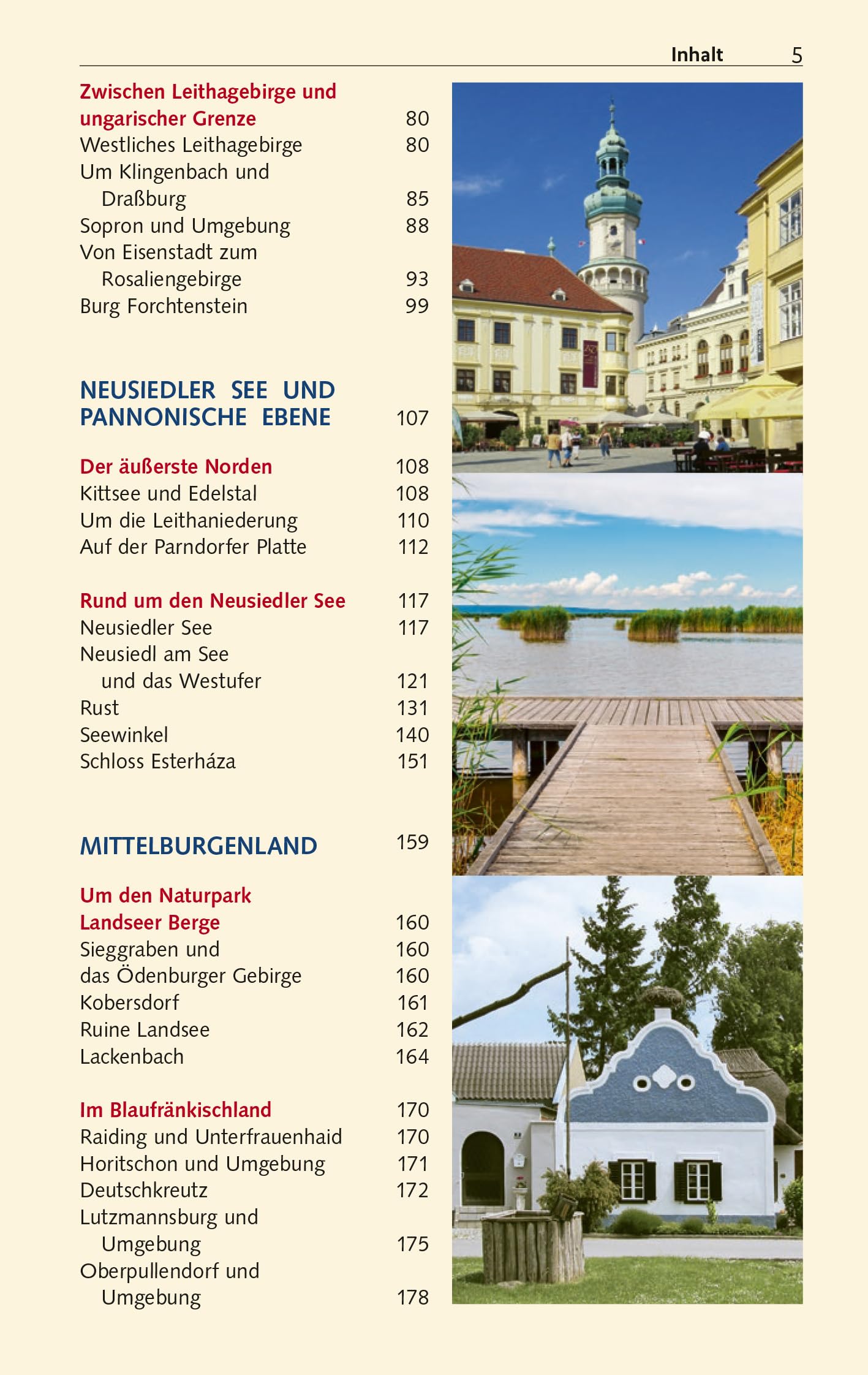 TRESCHER Reiseführer Burgenland: Neusiedler See, Eisenstadt, Lafnitz- und Pinkatal, Leithagebirge, Landseer Berge. Mit Ausflügen nach Sopron, K¿szeg und Szombáthely