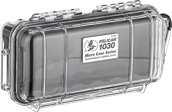 Pelican 1030 Micro Case (Black/Clear)