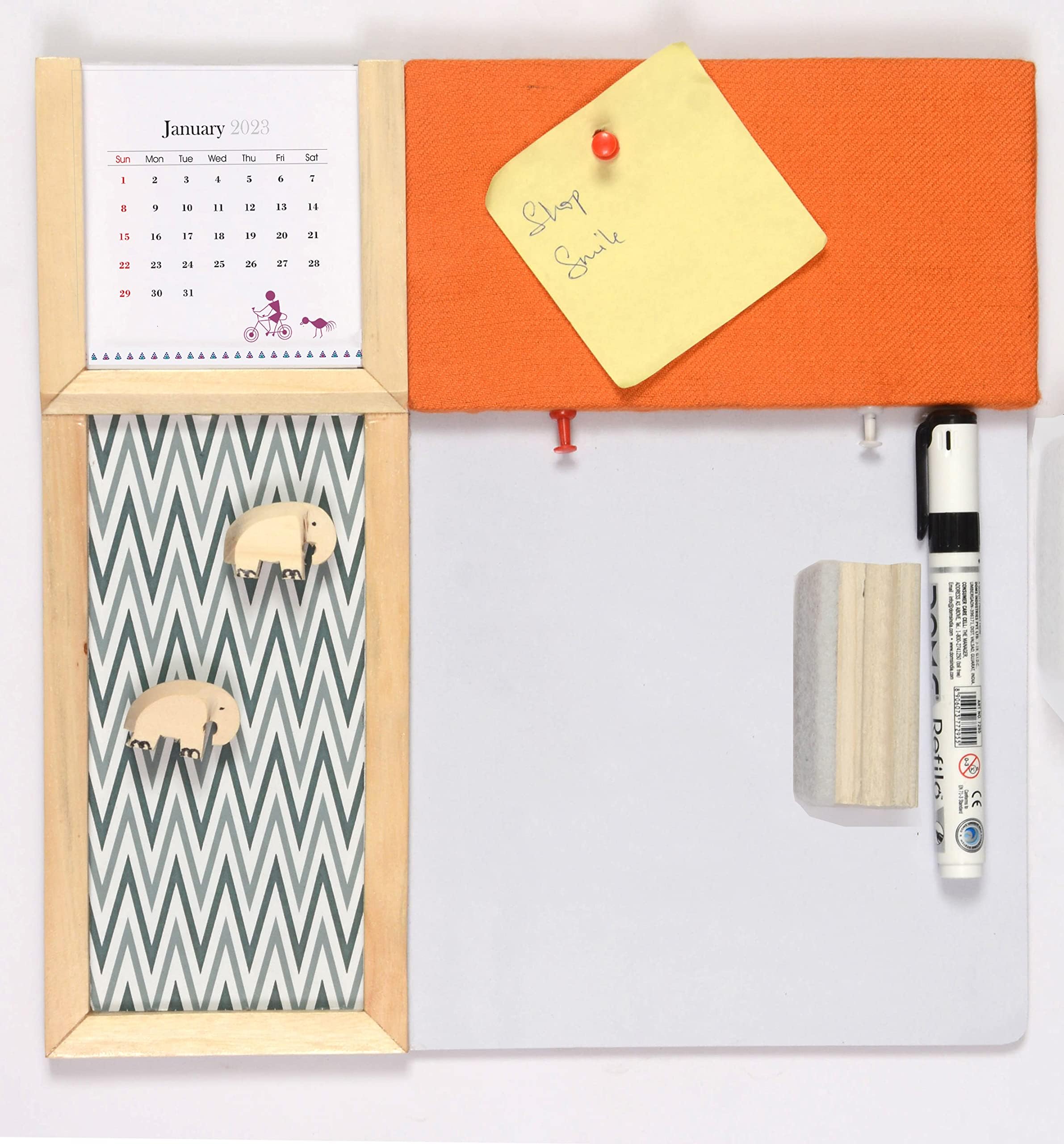 IVEI Combination Board with Pin Board & Whiteboard Best Gift for Home