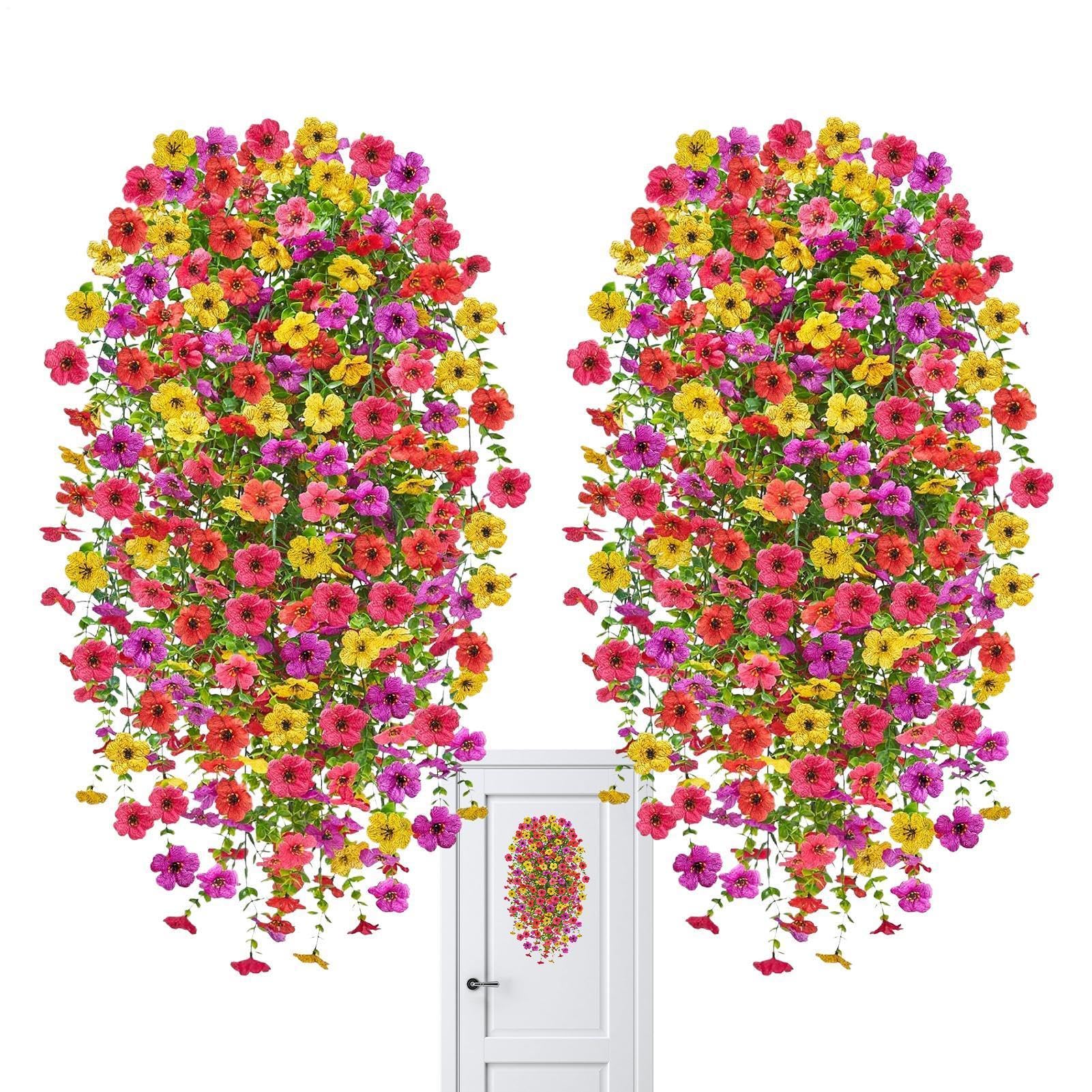 Fleurs artificielles suspendues extérieur pour sublimer une terrasse ou une pergola