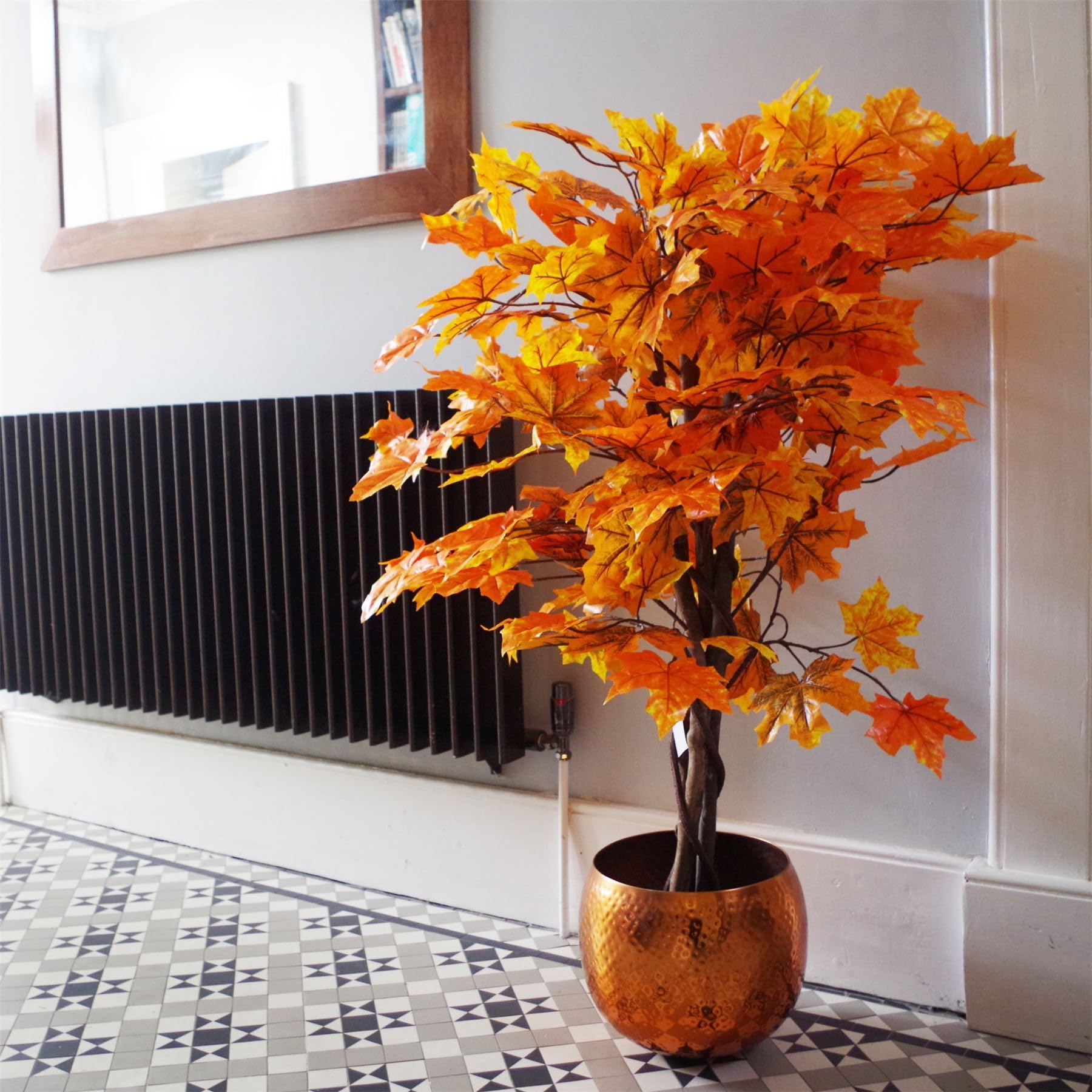 Leaf 125Cm Orange Maple Acer Extra Large Artificial Tree