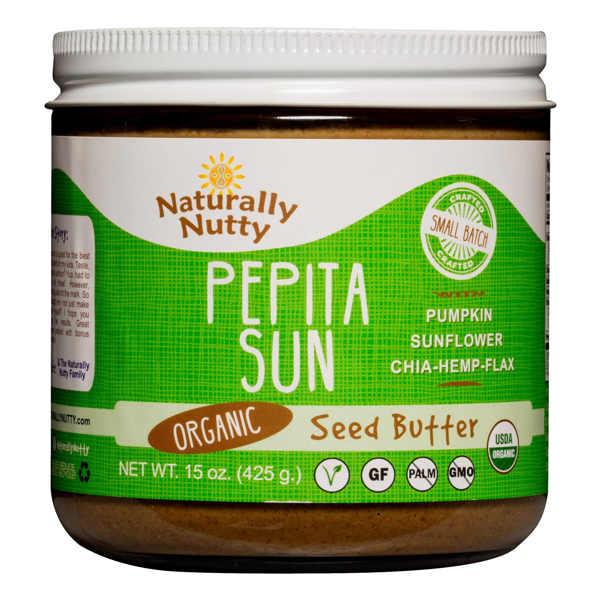 Naturally Nutty Organic Pepita Sun Butter 15 Ounce Jar
