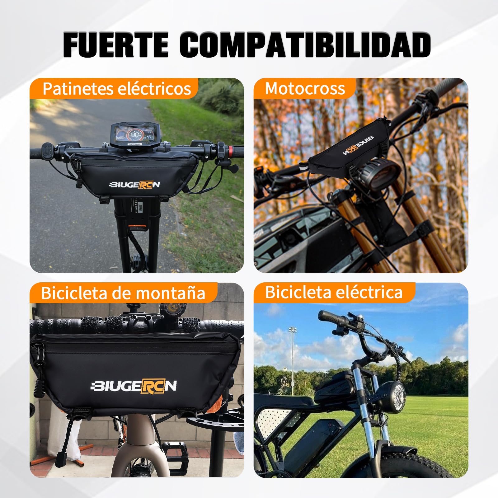 Bolsa Manillar Moto Bolsa Herramientas Moto Universal para Surron S/X/L1E para Talaria X3/MX4/MX5 Motocross Enduro E-Bike