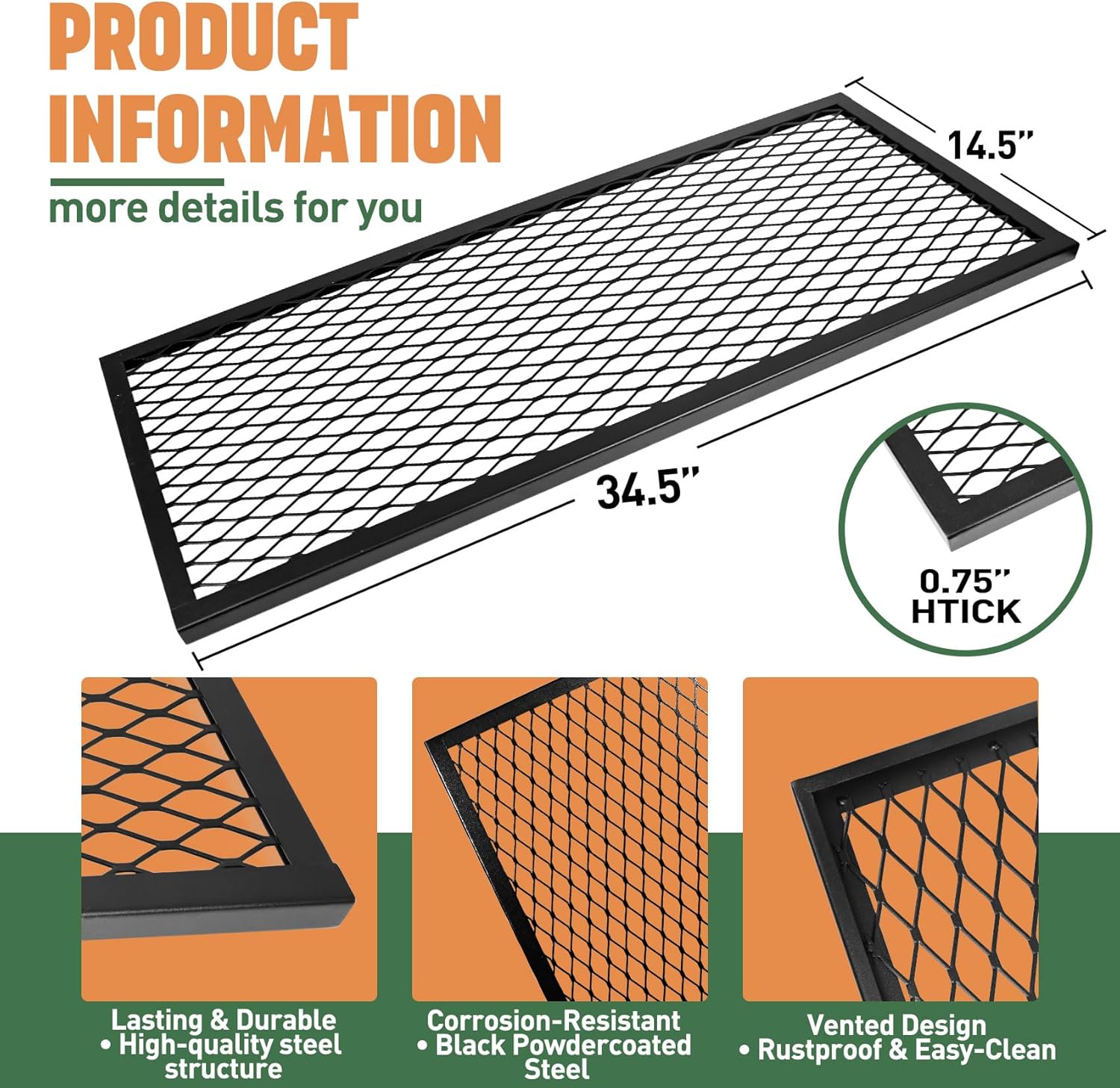 Pellet Grill Storage Shelf Compatible With Traeger Pro 780 and Traeger Ironwood 885, Powder Coated Steel Shelf Increases Extra Storage, Grill Accessories for Traeger Pro 780 and Traeger Ironwood 885