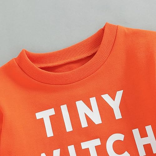 Miniatura 3 de Disfraz de Halloween para bebé, sudadera de calabaza con cuello redondo, suéter de manga larga, ropa de otoño