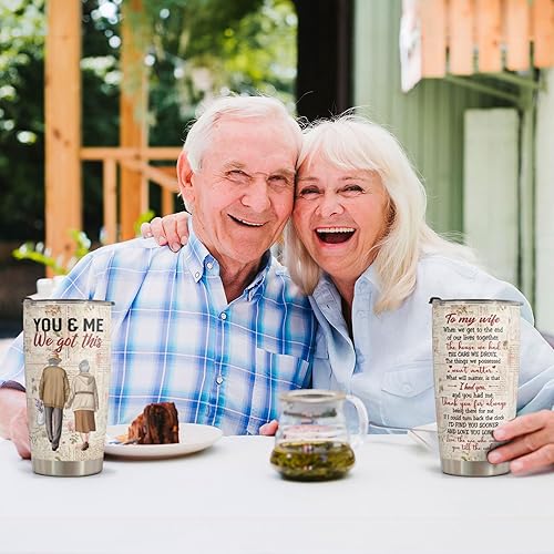 Miniatura 6 de Macorner - Vaso de acero inoxidable de 20 onzas, regalos para ella, regalos de cumpleaños para esposa, para ella de aniversario, regalos del Día