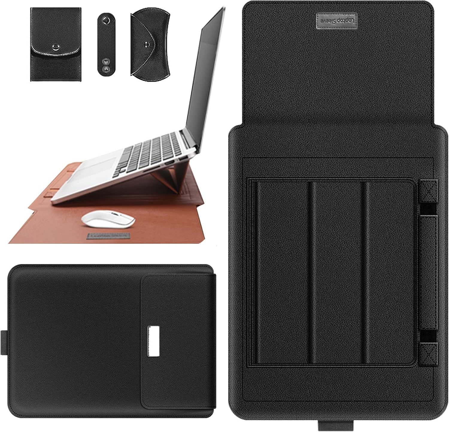 13-14 In Laptop Sleeve Integrate with Adjustable Stand & Mouse Pad