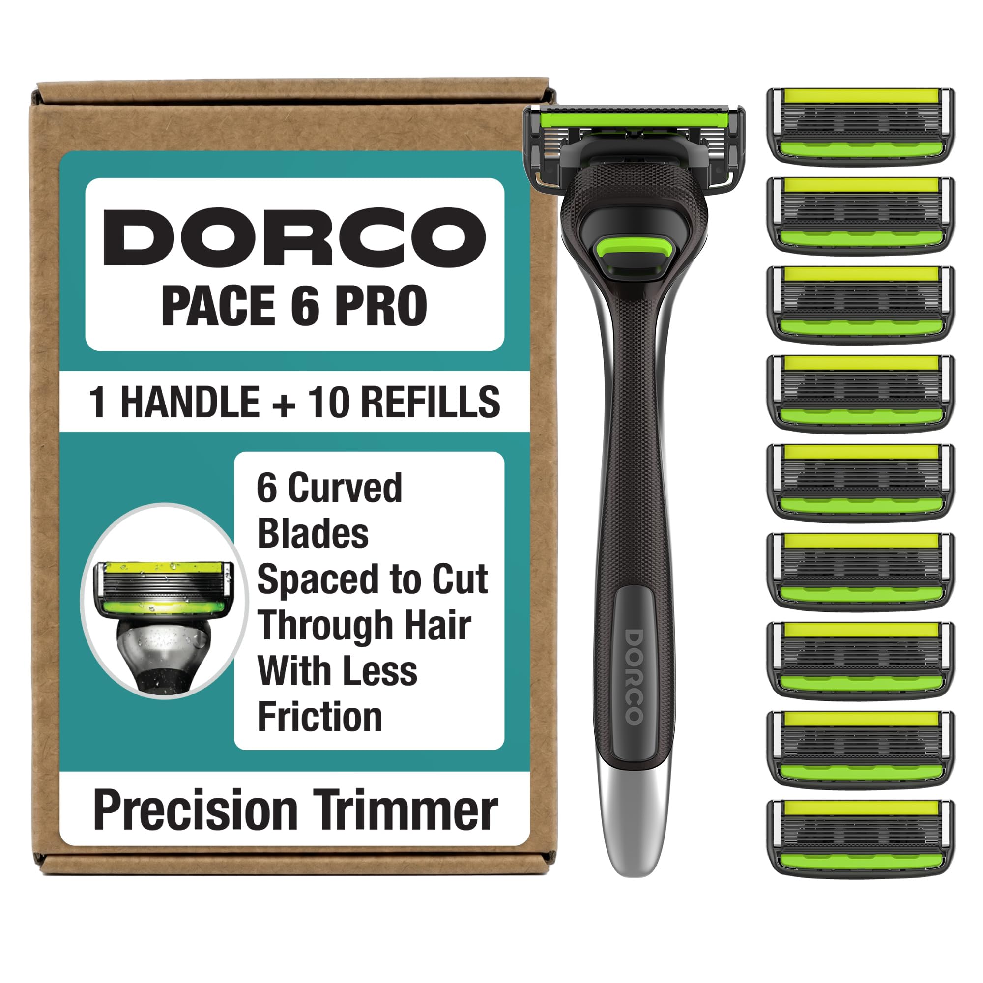 Amazon.com: Dorco Pace 6 Pro Men's Razor - Six Blade Razor System