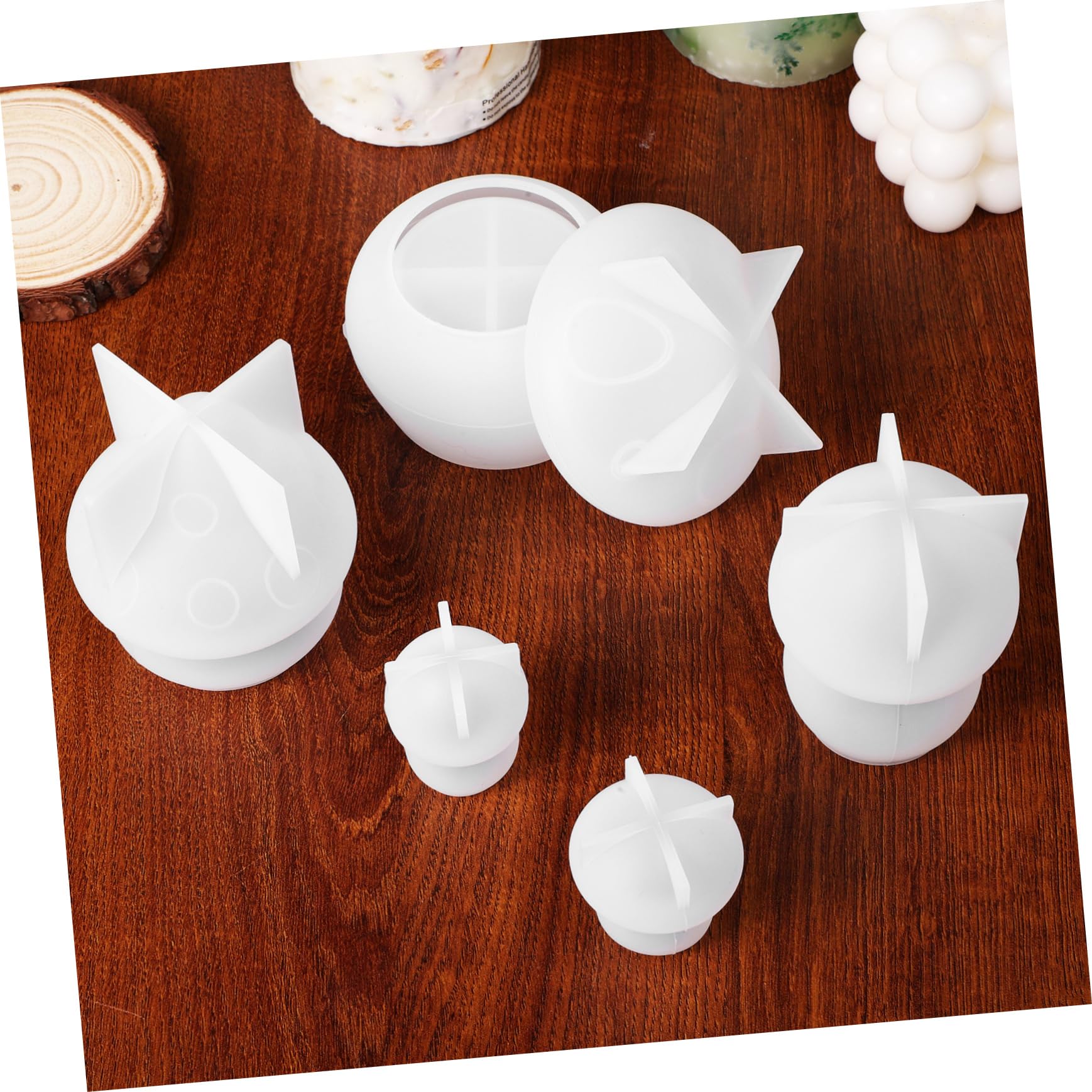 jojofuny 5 Ensembles Moules À Champignon Silicone pour DIY Moules De Récipient Époxy Pratiques Décoratifs 5 Pièces * 5