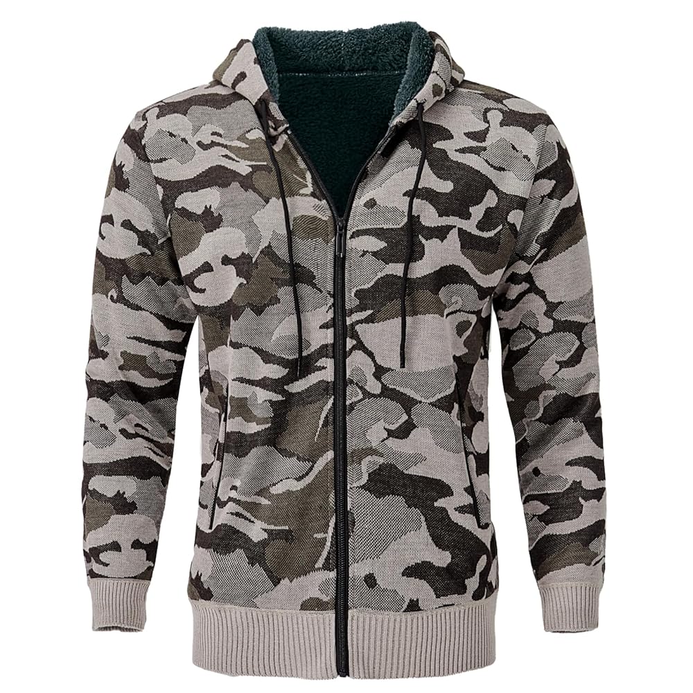 新品ROME \"OG PULLOVER JACKET\" SNEAKYZ CAMO Grey Camo Knit Hoodie – Racer Worldwide