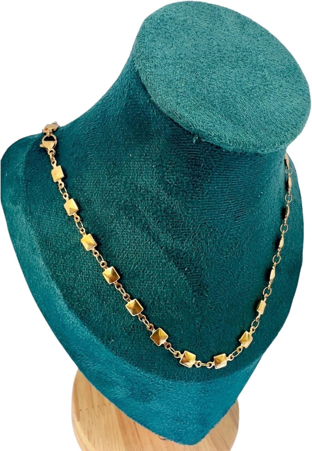 18K Yellow Gold-Filled Minimalist Station Necklace for Women, 20" - Tarnish-Resistant, Hypoallergenic, Comfortable Fit - Image 4