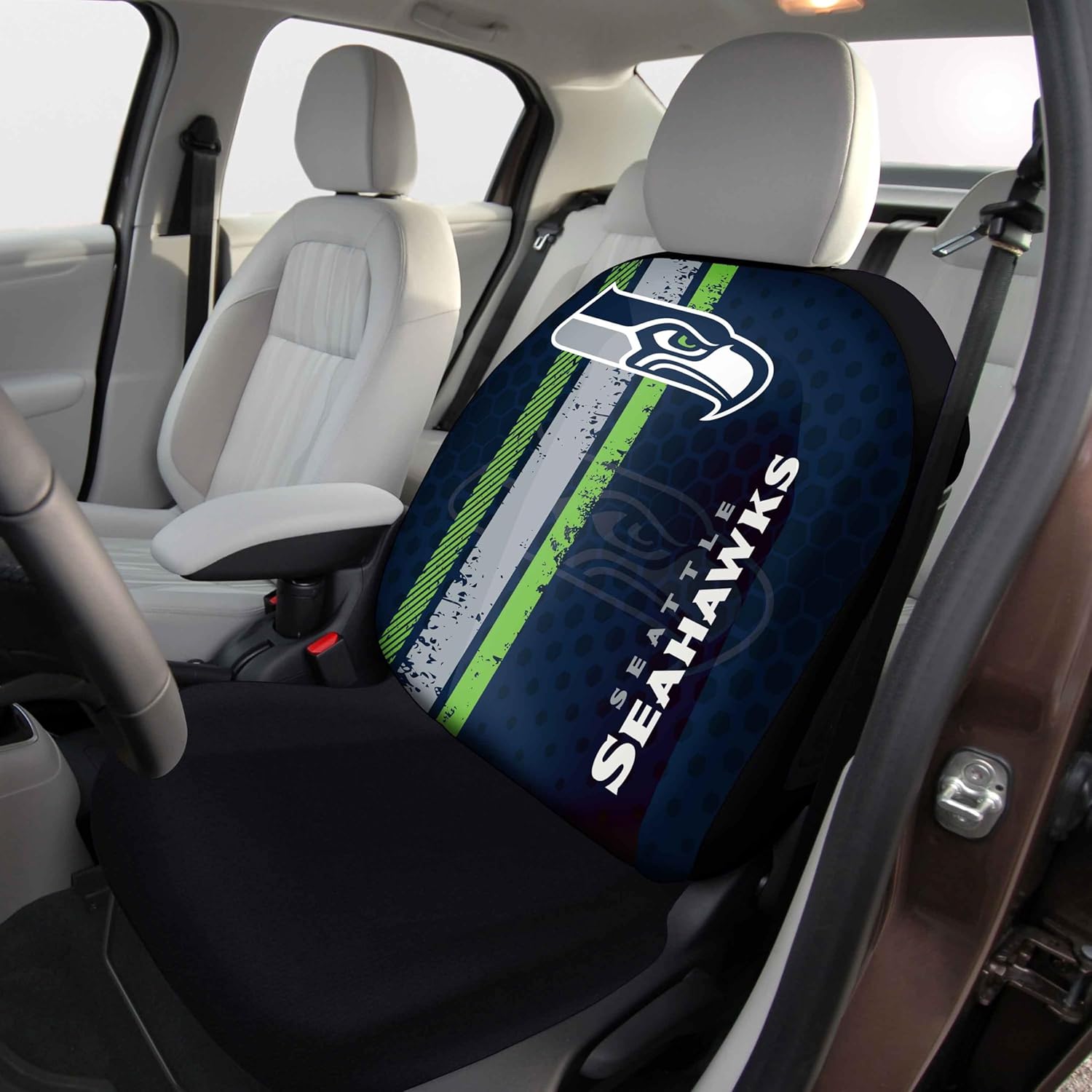 FANMATS NFL - Seattle Seahawks SEATCOVERRALLY-Seattle Seahawks Rally Seat Cover - Full Color Vivid Design - 1pc