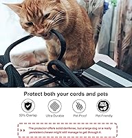 Vista 3 de Secbolt Protectores de Cables para Mascotas No Mordedores, 3.05m - 1.27 cm Cubiertas de Cables Ultra Duraderas para Mascotas, Protector de Cables