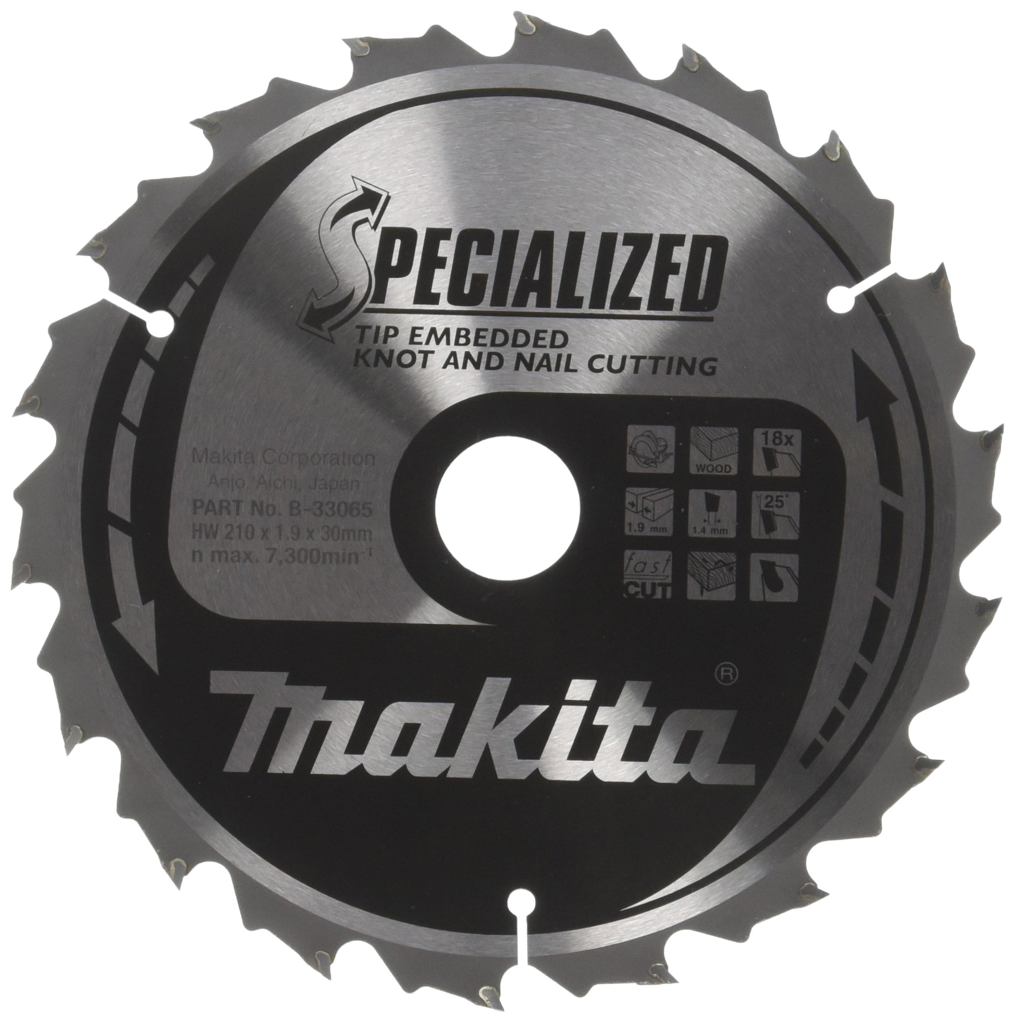 Makita B-33065 SPECIALIZED brzeszczot 210 x 30 x 18Z