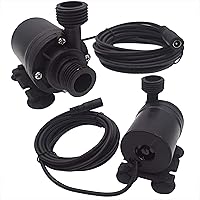 SENSTREE 12V Brushless Circulation Pump 800L/H 16ft Lift Low Noise Submersible for Solar Heaters Homebrew Aquariums