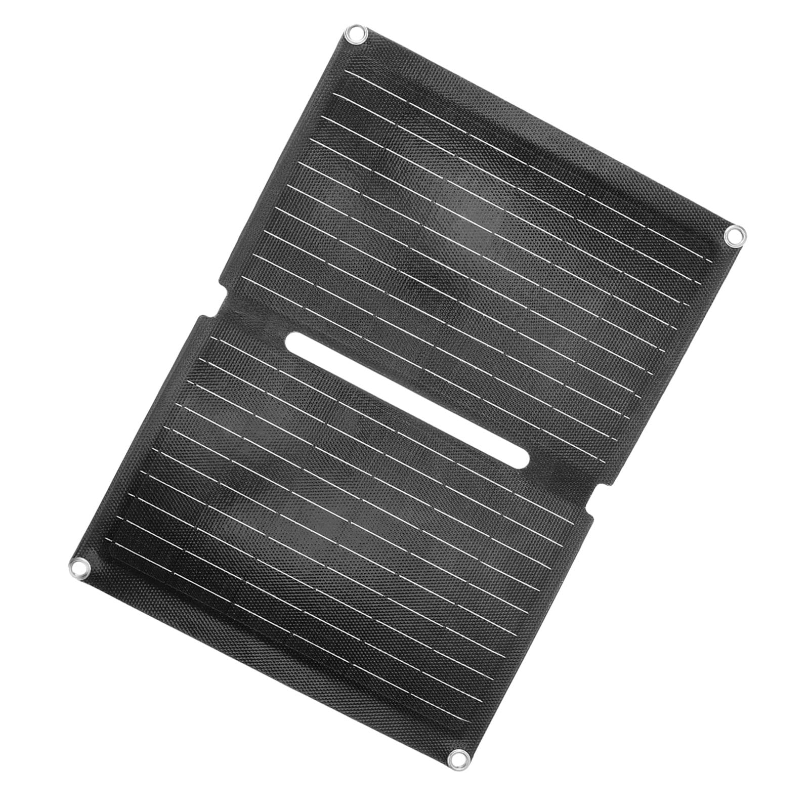 Caricatore da pannello solare da 40 W, portatile e leggero, doppia uscita USB, per campeggio e attività all'aperto, design monocristallino in silicone a 2 pieghe