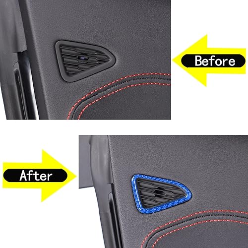 Miniatura 2 de CHEAYAR Adhesivo suave de fibra de carbono real 3D para puerta de automóvil, marco de altavoz, compatible con Corvette C8 Stingray Z06 Z51 2020 2021