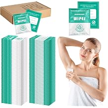 Timgle 200 Count Deodorant Wipes Bulk Individually Wrapped Travel Size Wipes for Men Women Body Underarm Deodorant Remove Sweat Sports Travel Clean Skin Daily Use Female MaleGreen