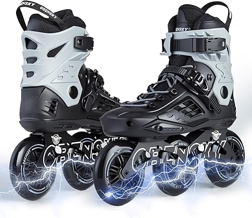 Miniatura 8 de Patines en línea para adultos para mujeres y hombres, patines profesionales de alta calidad para adolescentes, patines para fitness y recreación,