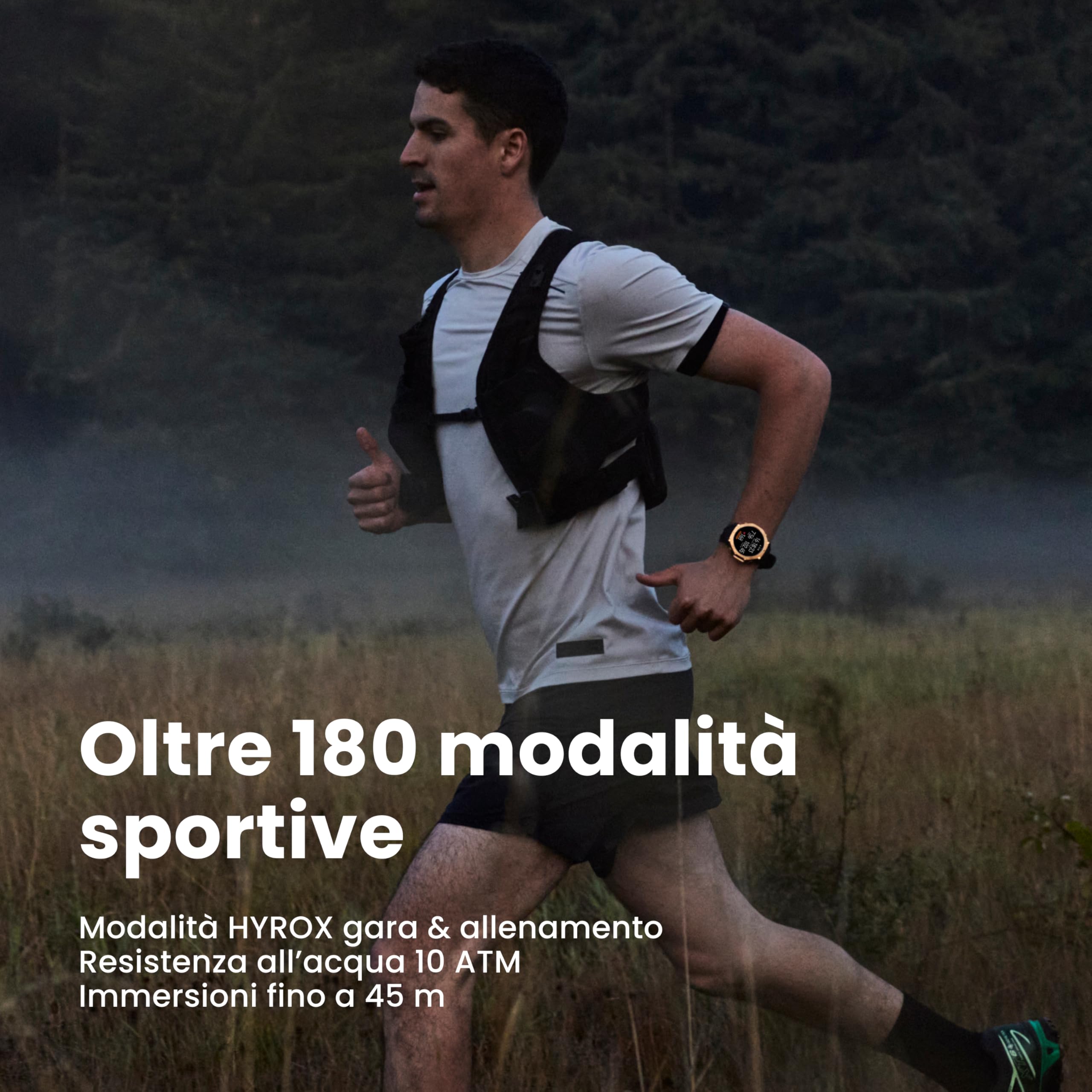 Amazfit T-Rex 3 Pro Smartwatch Outdoor 48mm Display AMOLED in Zaffiro, Ghiera in Titanio, GPS Dual Band, Mappe Offline, 25 Giorni di Autonomia, Torcia Integrata, 10 ATM, 180+ Modalità Sport
