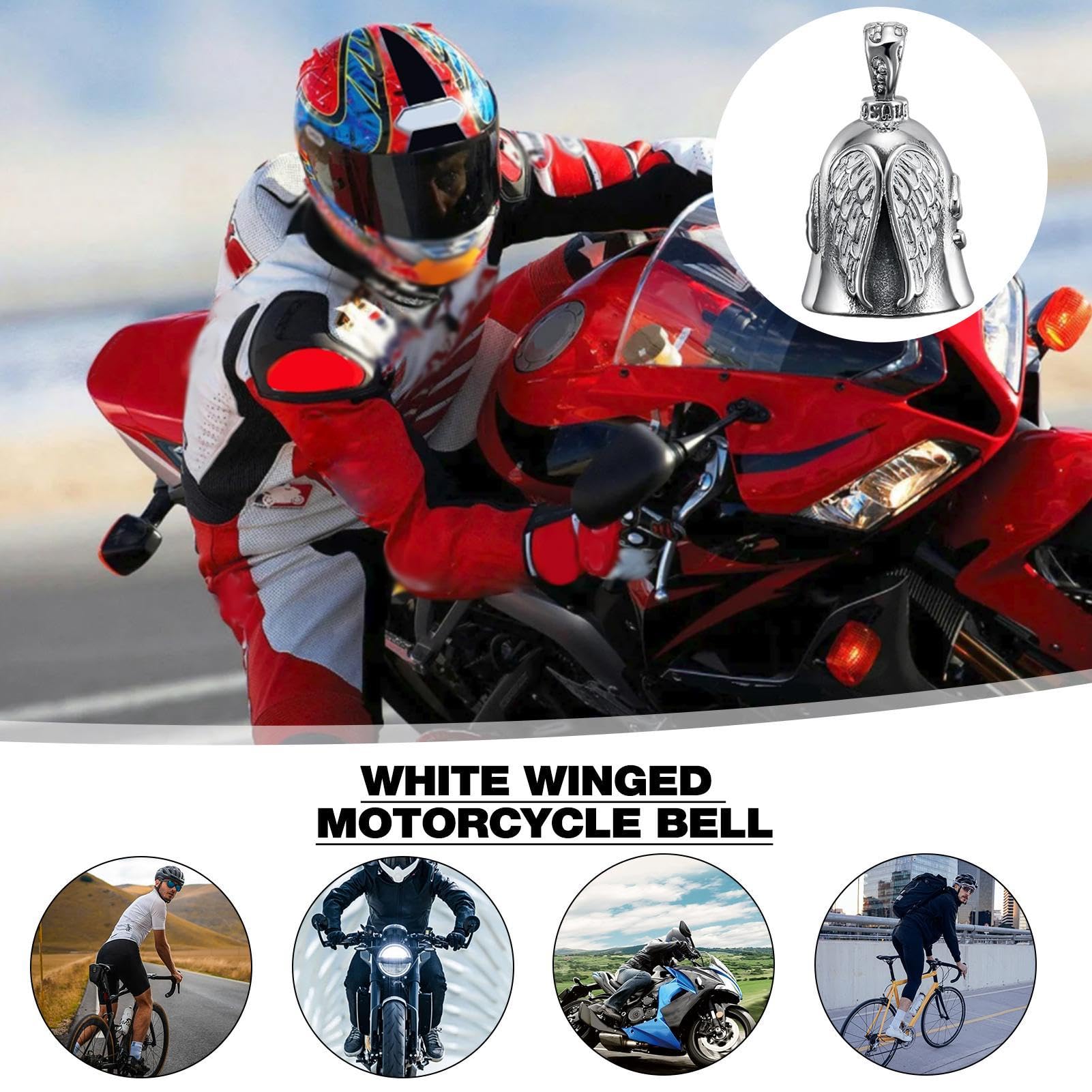 2 Stuks Motorfiets GuardianBell, Angel GuardianRiding Bell