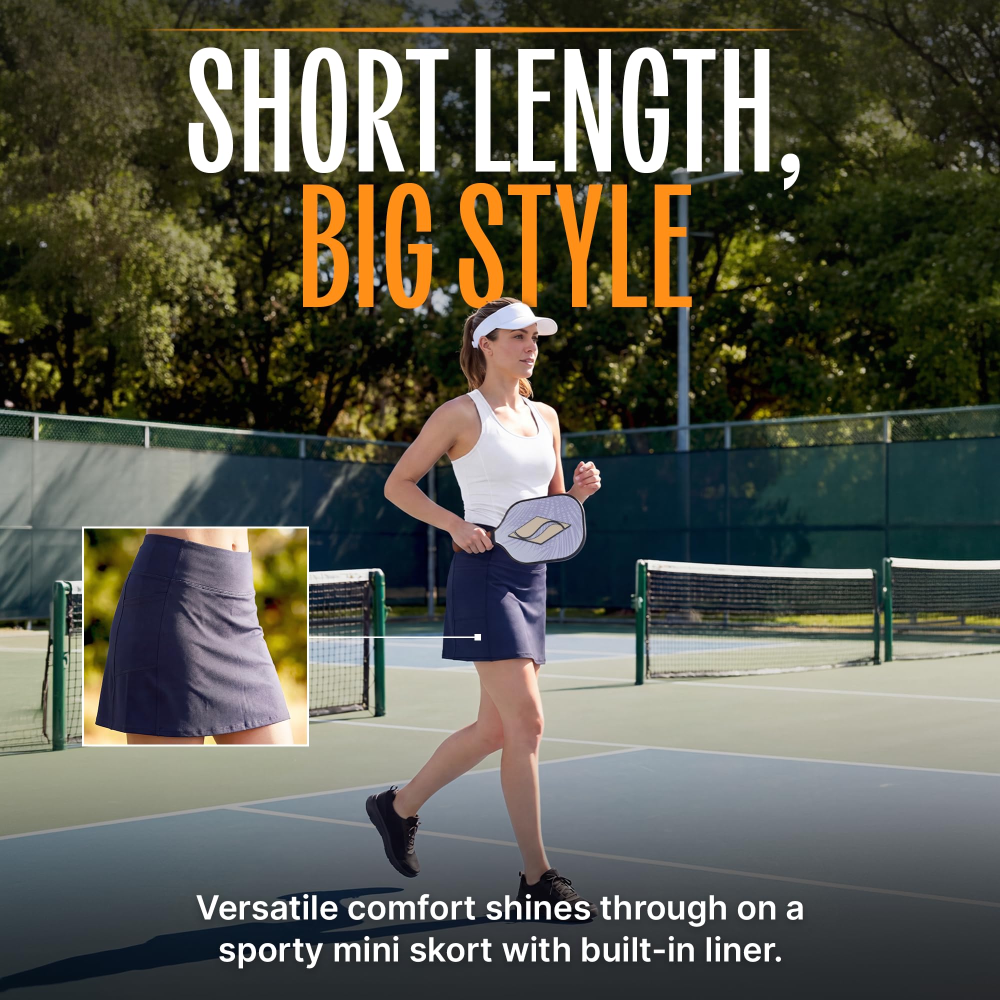 Skechers Spódnica Kobiety Go Walk High Waisted Pickleball Skort