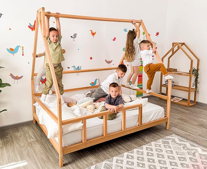 Cama Toddler Montessori con Barandillas, Varios Tamaños miniatura 8