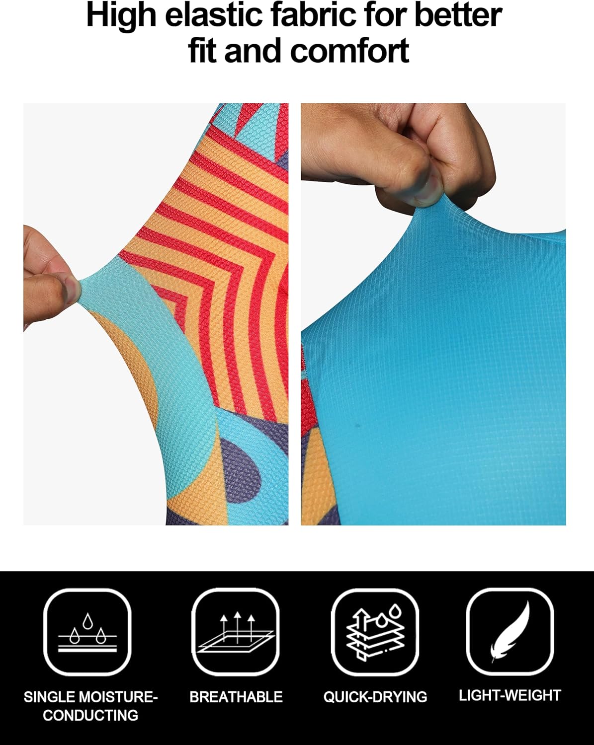 INBIKE Cycling Jersey Men Set Bib Shorts Set Breathable Bike Shirts Quick-Dry Bib Bicycle Jersey Biking Clothing Set