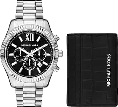 Amazon.com: Michael Kors Men's Lexington Chronograph Silver