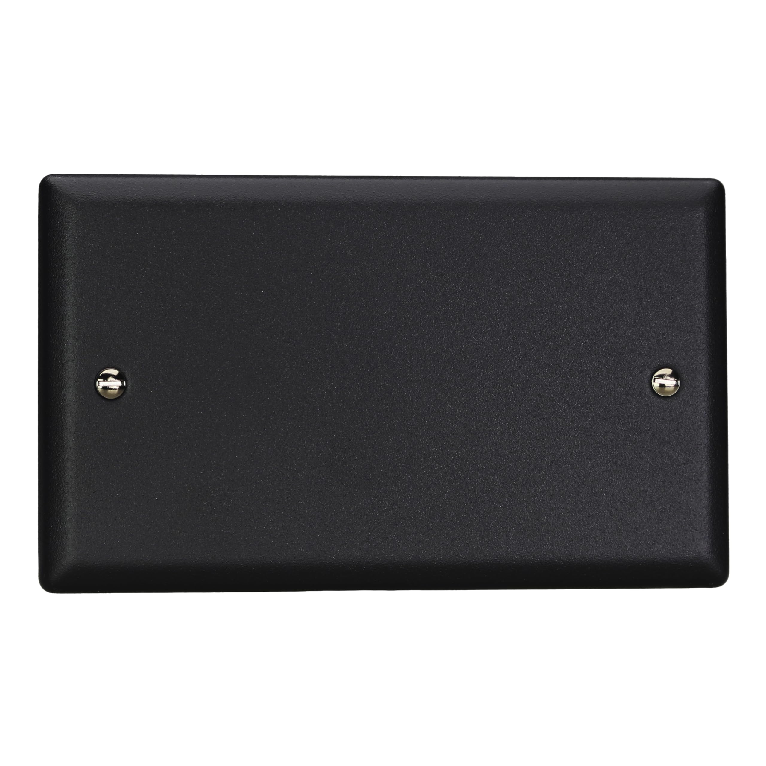 Varilight Double Blank Plate - Urban/Vogue Matt Black, XYDB.MB