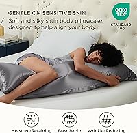 Vista 203 de Bedsure Fundas de almohada de satén, similares a las fundas de almohada de seda tamaño Queen, juego de 2, fundas de almohada para mujeres que