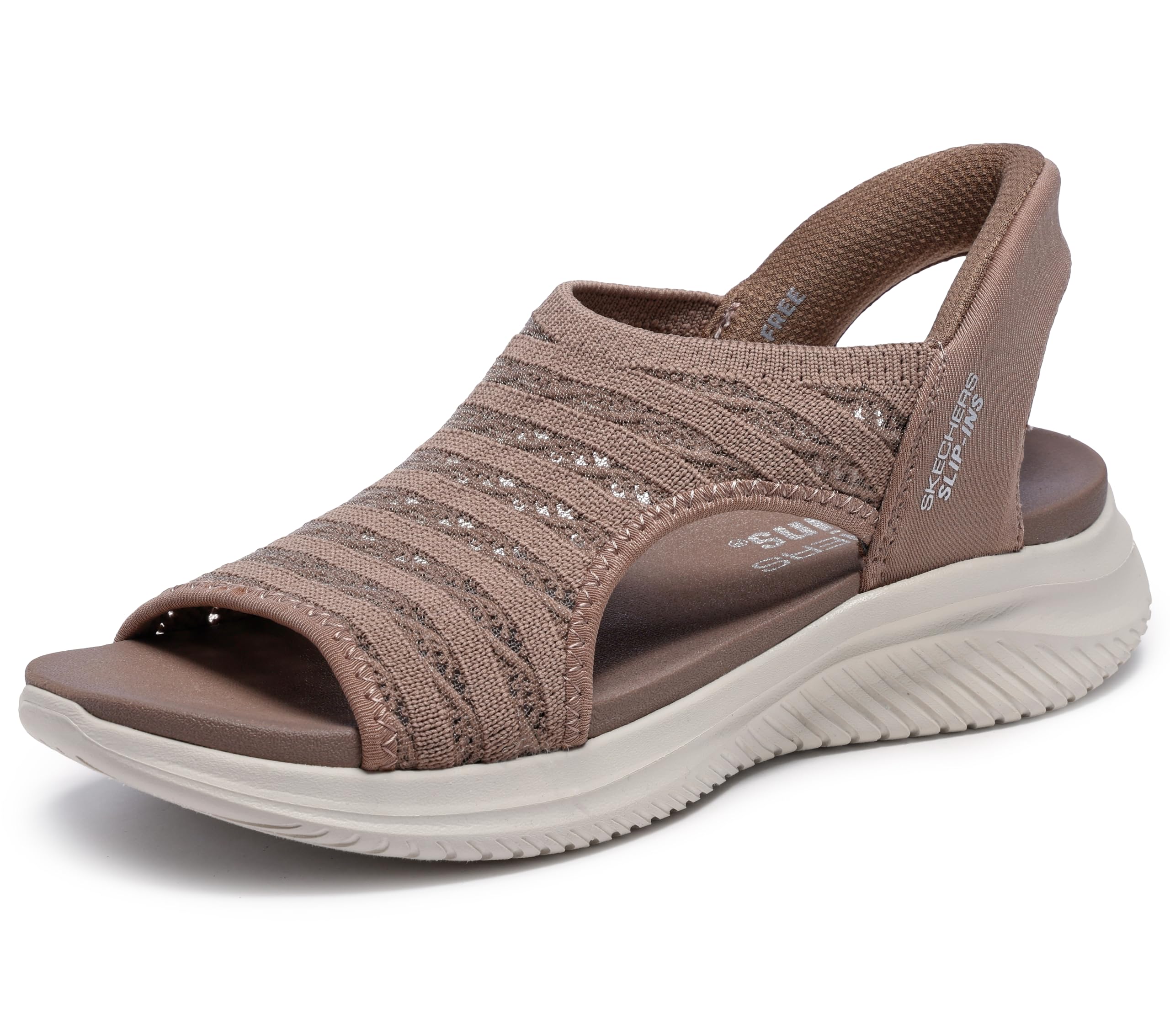 Skechers Women's Ultra Flex 3.0-Sun Warmth Hands Free Slip-ins Sandal