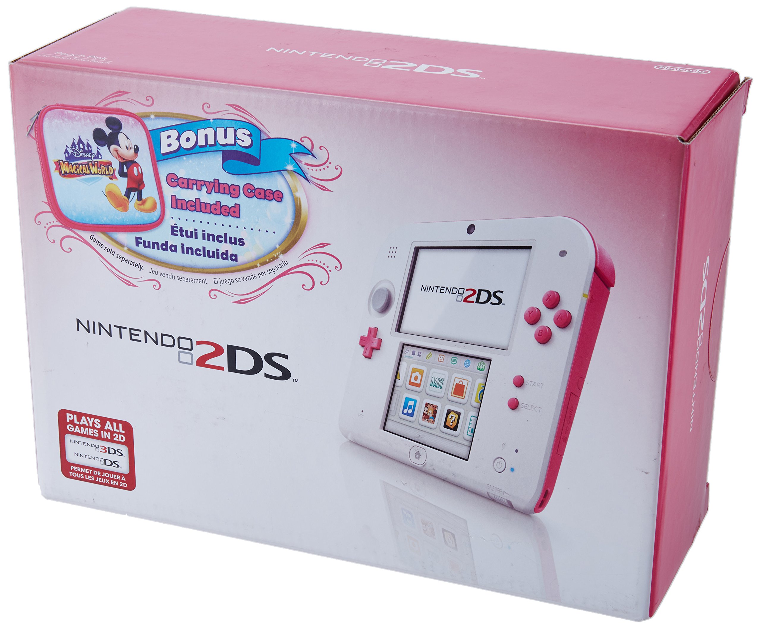 Buy Nintendo 2DS - Peach Pink with Disney Magical World Carrying