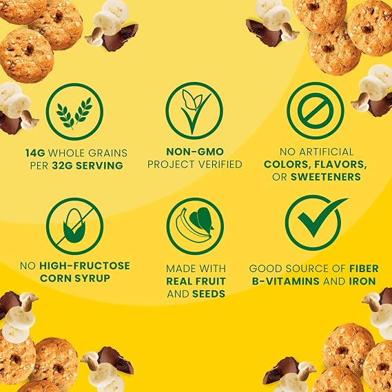 belVita Energy Snack Bites, Banana, Dark Chocolate and Sunflower Seed, 5 oz
