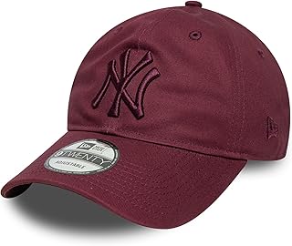 New Era 9Twenty League Essential MLB New York Yankees - Gorra de béisbol para adultos, color rojo oscuro