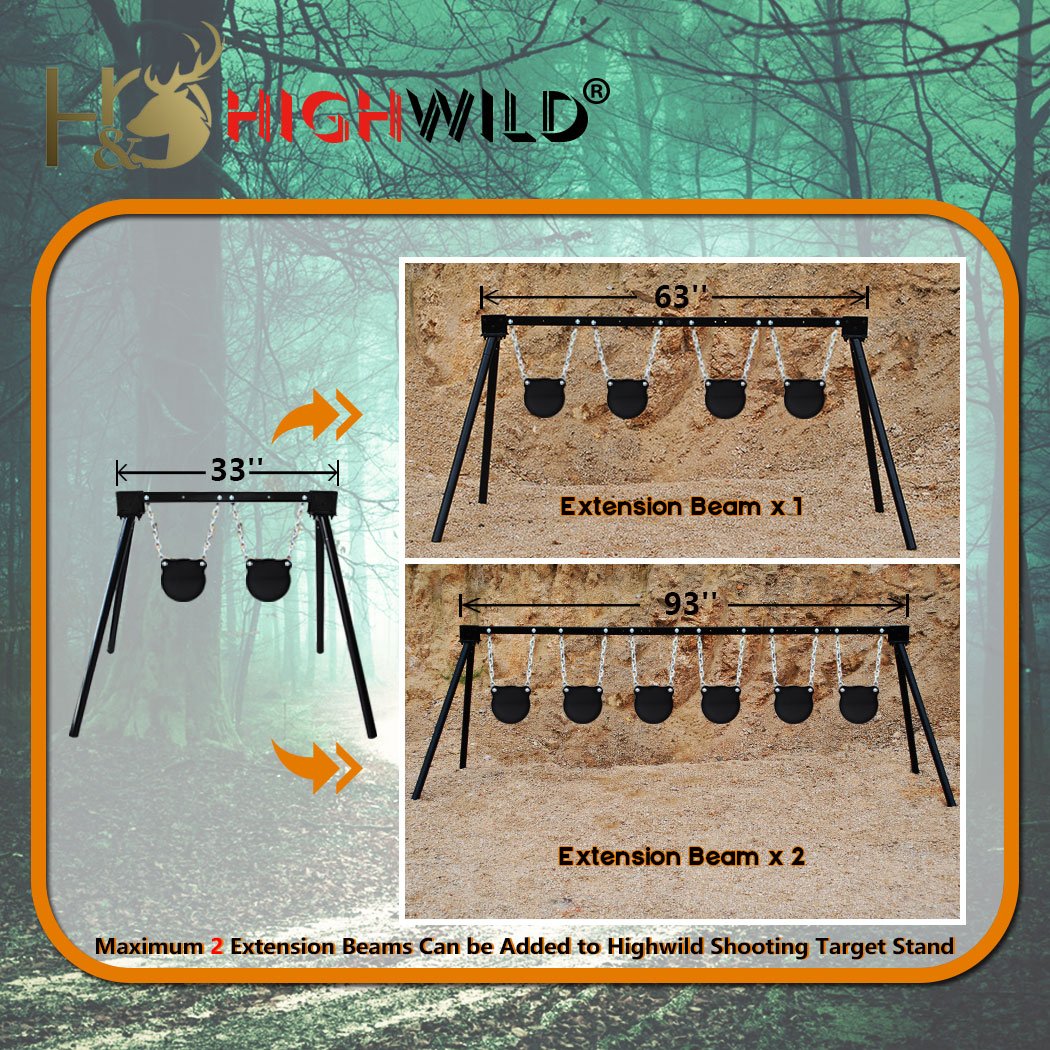 Highwild Steel Target Stand Extension Beam Replacement Parts