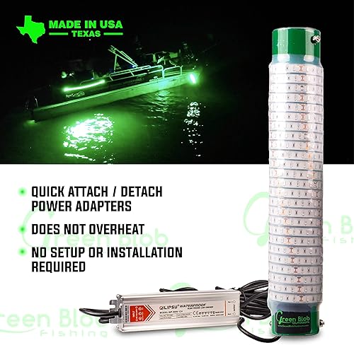 Miniatura 7 de Green Blob Outdoors Luz LED de pesca submarina para muelles de 7500 o 15000 lúmenes con cable de alimentación de 110 V CA de 30 pies o 50 pies,