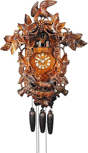 August Schwer Reloj de cuco zorro cuervo uvas