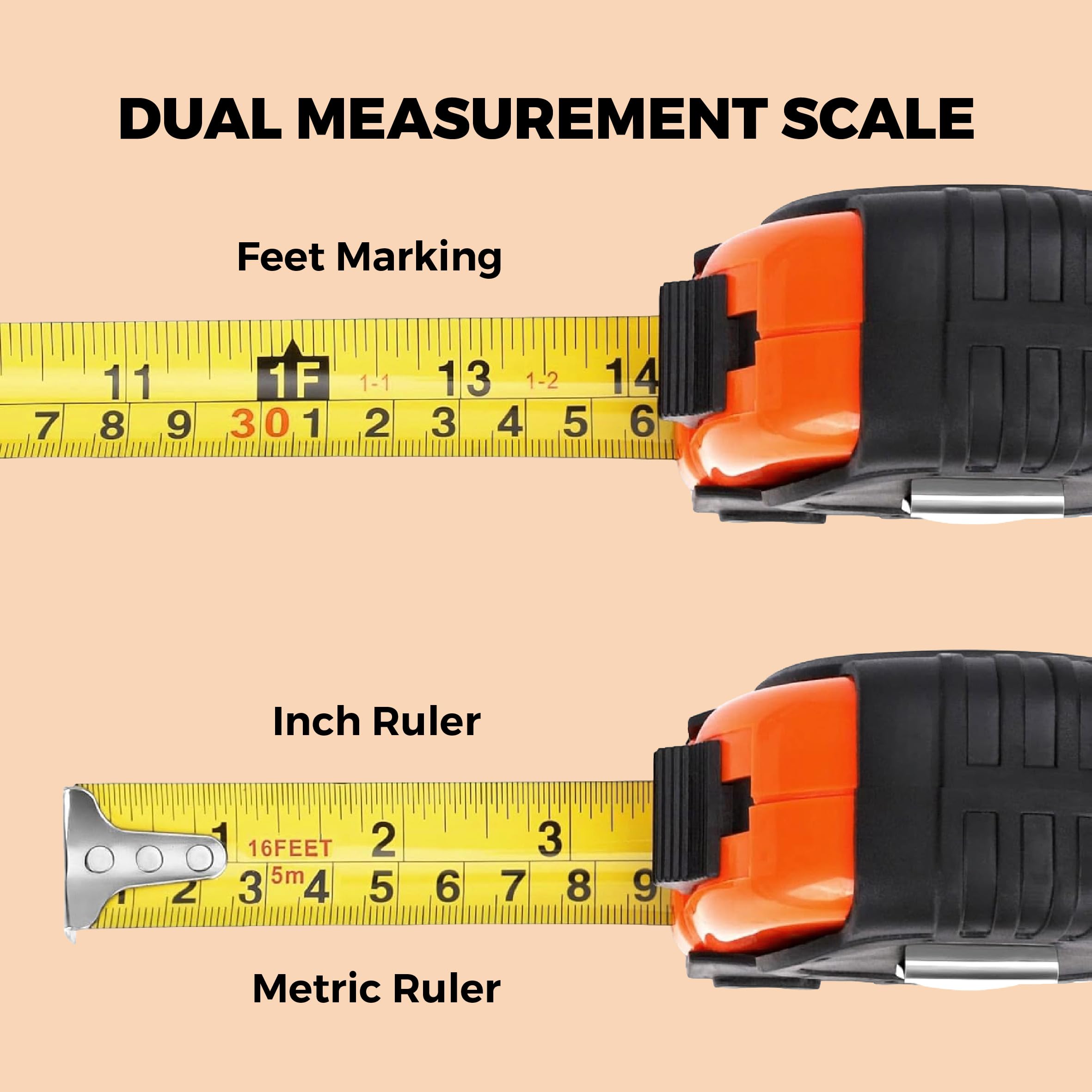 Pawpaw Gifts, Gift for Pawpaw from Kids, Measuring Tape 16ft for Men, Ideal for Birthday, Fathers Day, Christmas, Retractable Digital Carpenter Tool