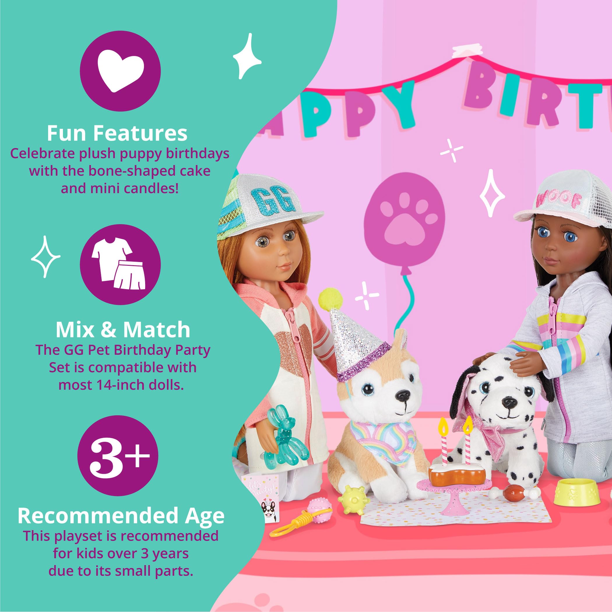 Glitter Girls GG57227Z Zestaw akcesoriów urodzinowych PUP